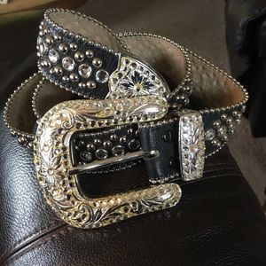 BB Simon Rhinestone Belt XL
